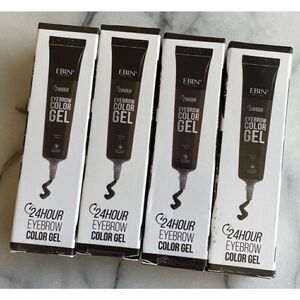 Ebin Eyebrow Color Gel CECG01 Natural Black Lot of 4